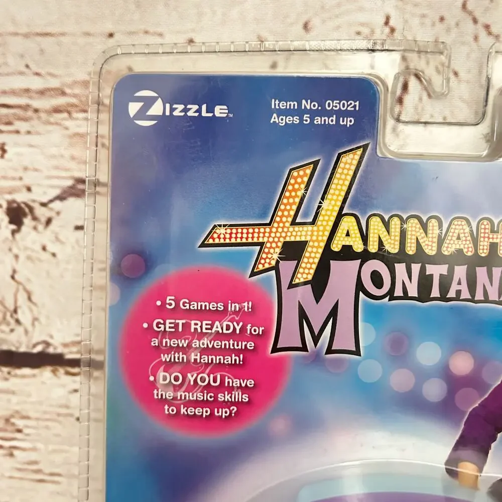 HANNAH MONTANA Vintage Electronic Handheld Game Machine Zizzle Disney NIP 2000s